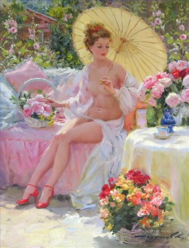 Beautiful Girl KR 014 Impresionista desnuda Pinturas al óleo